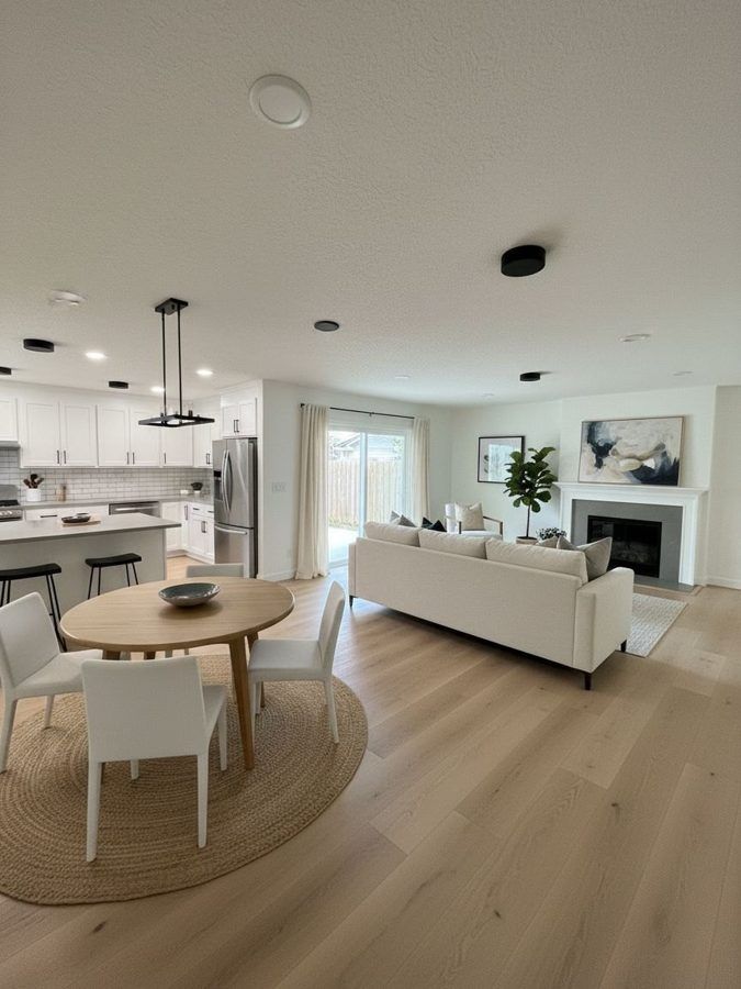 A dining area, Modern AI design concept